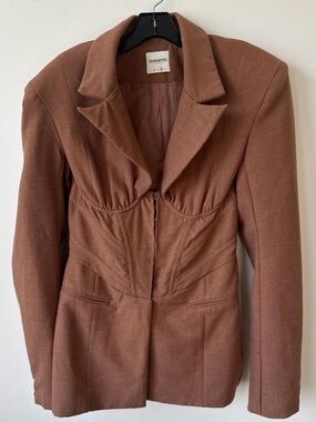 House of CB Rust Brown Tailored Blazer
